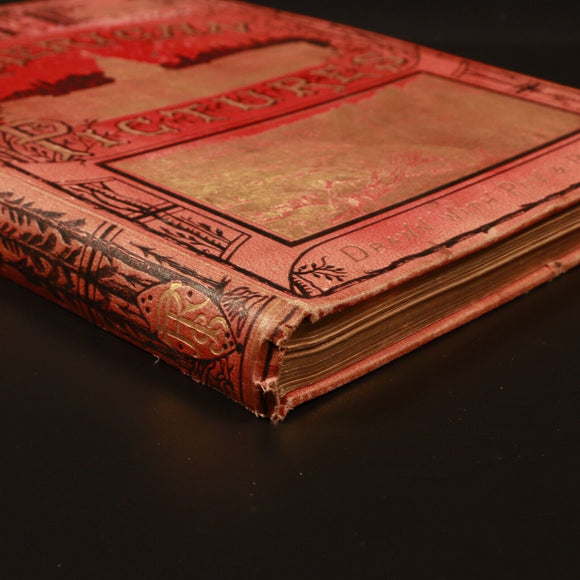 c1885 American Pictures In Pen & Pencil Antique Picturesque Book Samuel Manning