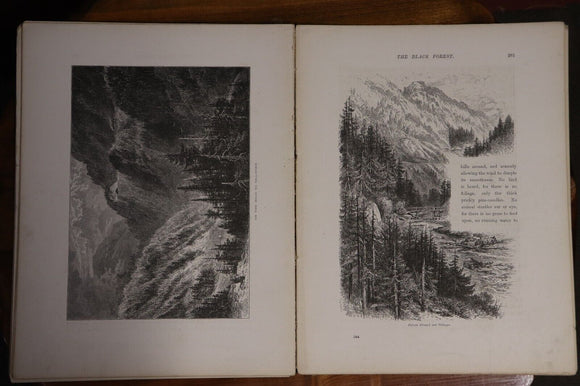 c1875 Picturesque Europe - Division 16 Rare Antiquarian Engravings Plates Book