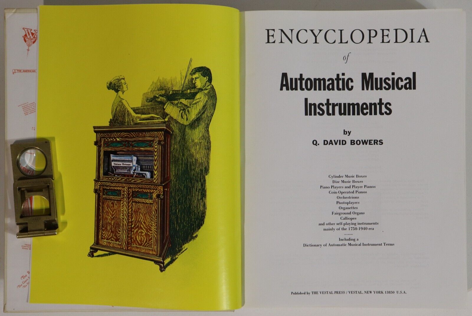 1977 Encyclopedia Of Automatic Musical Instruments Music History Reference Book