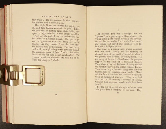 1929 The Flower Of Life by Thomas Burke Antique British Fiction Book 1st Edition