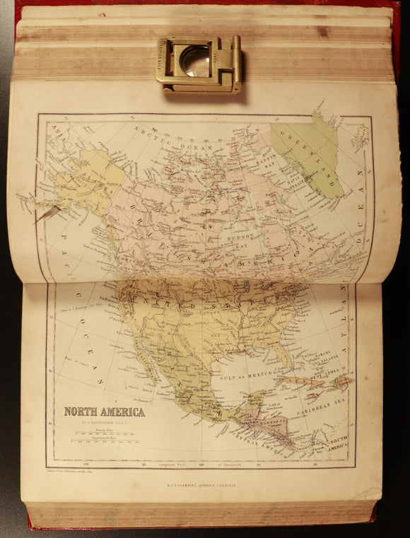 c1868 3vol Chambers's Encyclopaedia Antiquarian Reference Books Maps Australia