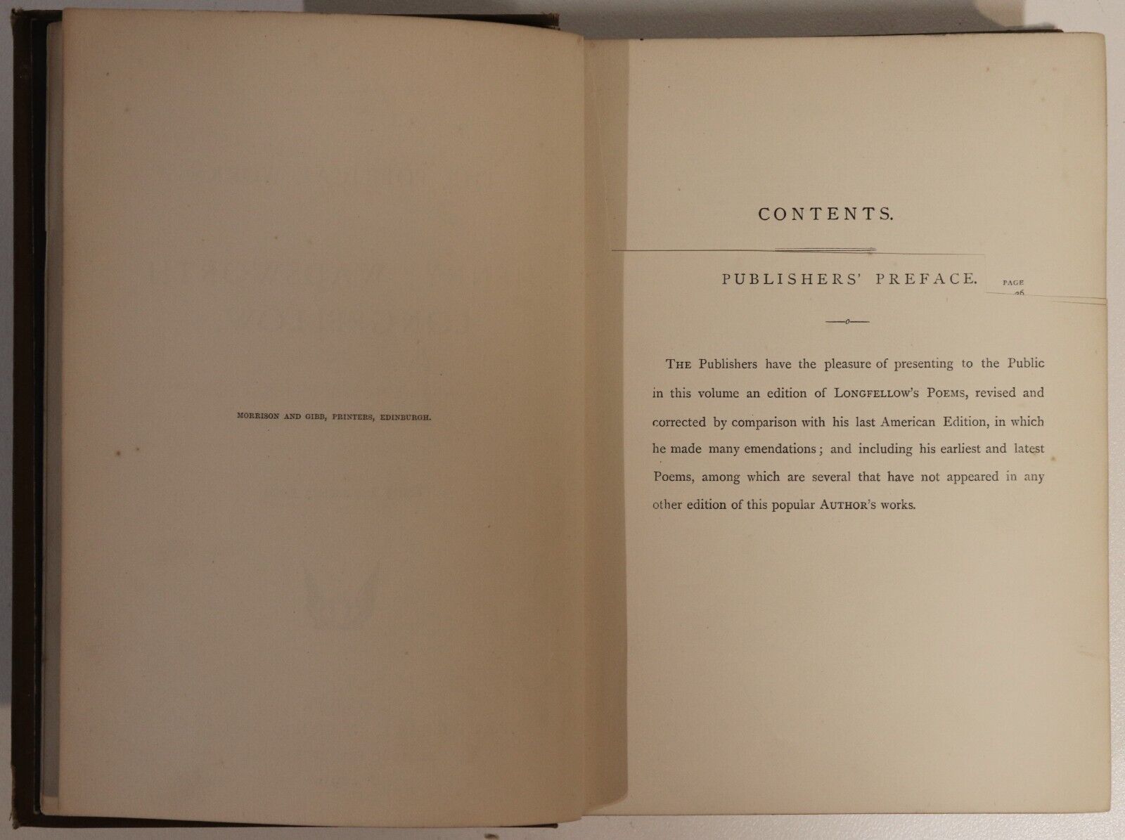 1891 The Poetical Works Of Henry Longfellow Antique American Poetry Book