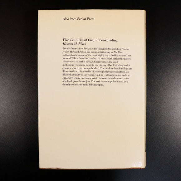 1980 James & William Scott Bookbinders by JH Loudon History Book On Books