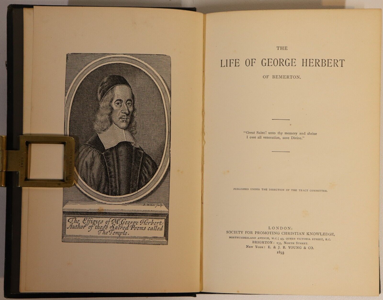 1893 Life Of George Herbert of Bemerton Antique British Literature Book - 0