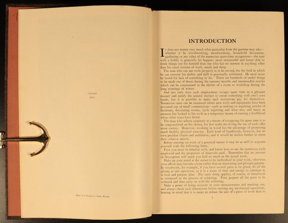 Practical Man's Book Of Things To Make & Do c1936 Antique Reference Book
