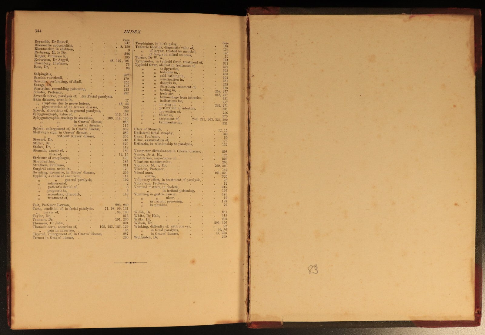 1890 Studies In Clinical Medicine by Byrom Bramwell Antiquarian Medical Book