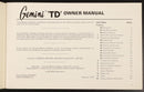 1978 Holden Gemini 'TD' Owner Manual February 1978 GMH Holden Automotive Book-4