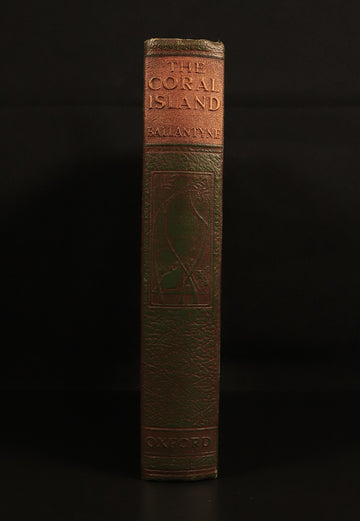 The Coral Island by R.M. Ballantyne c1920 Antique Scottish Fiction Book - 0