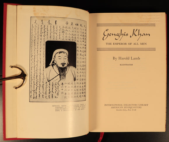 Charlemagne & Genghis Kahn by Harold Lamb c1950 Book Collectors Library 2vol