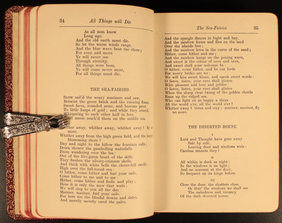 Poems Of Tennyson Oxford Edition 1904 Antique British Poetry Book Gilt Edged