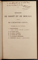 1858 Règles de Droit et de Morale by M. Dupin Antiquarian French Theology Book-9