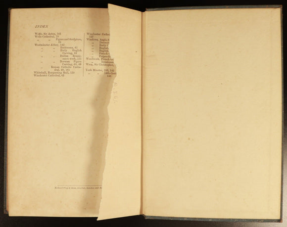 A Descriptive Handbook Of Architecture c1905 Buckmaster Antique Reference Book