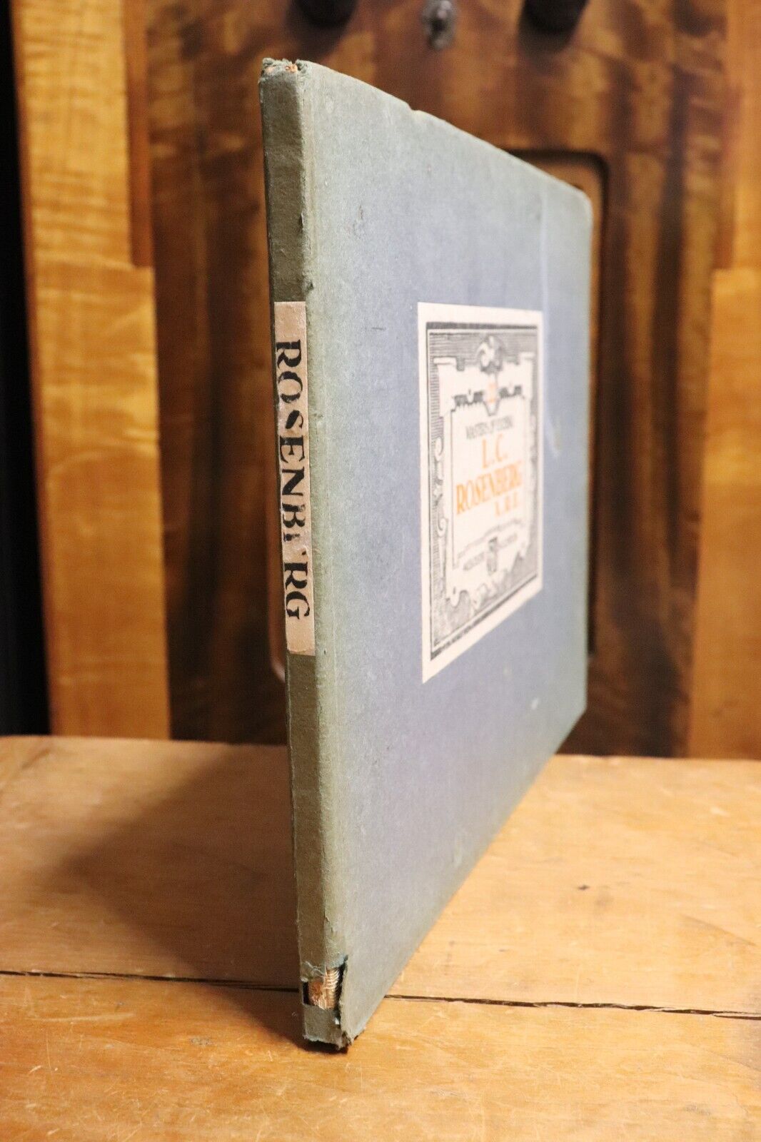 1929 Modern Masters Of Etching: LC Rosenberg Antique Art History Book