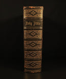 c1880 Self Interpreting Family Bible Rev John Brown Antiquarian Leather Bible-2