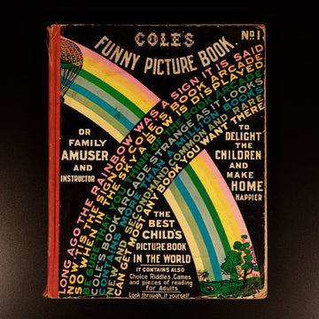 c1918 Cole's Funny Picture Book No. 1 Antique Illustrated Childrens Book 48th Ed