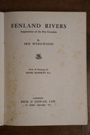 1936 Fenland Rivers by Iris Wedgwood Antique British Natural History Book-3