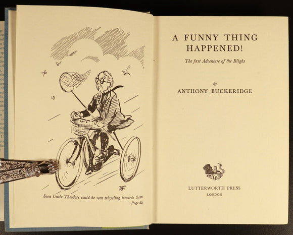 1953 A Funny Thing Happened by Anthony Buckeridge British Childrens Book 1st Ed