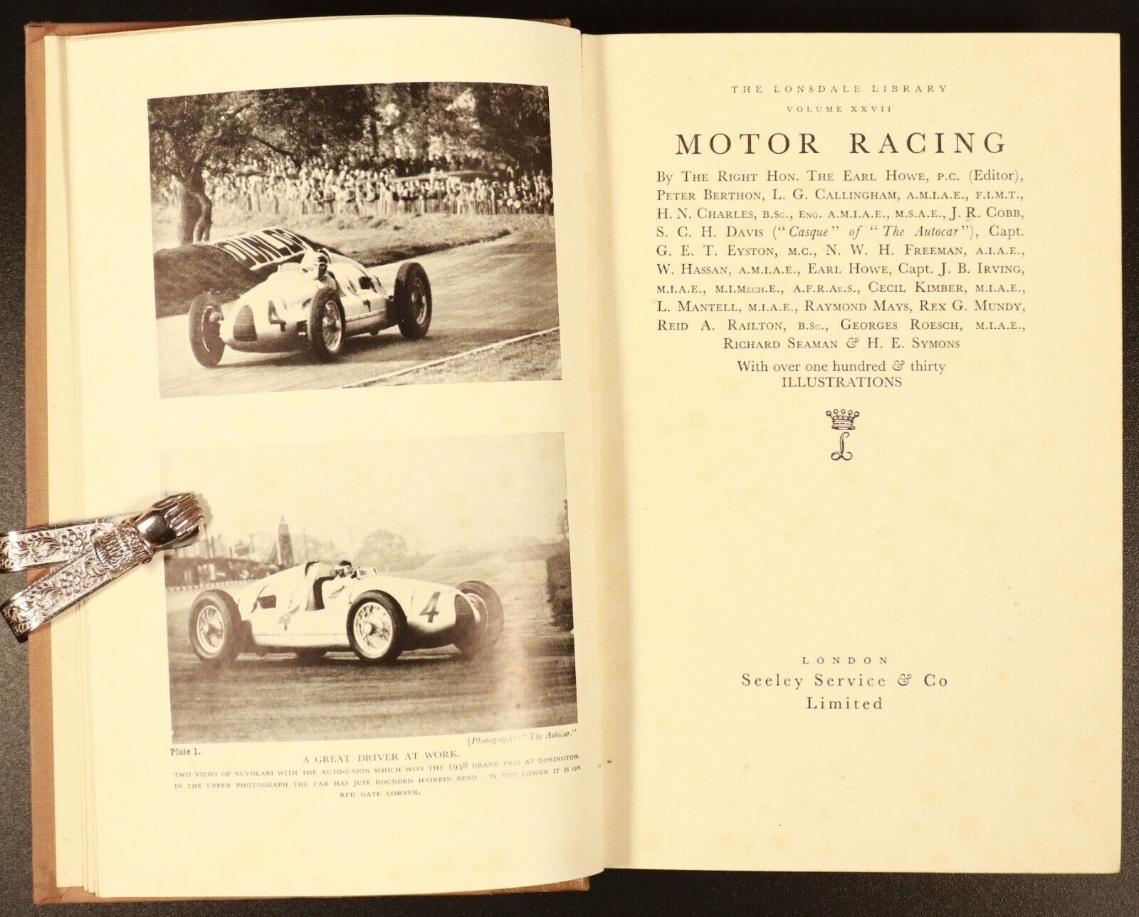 1939 Motor Racing by E. Howe Antique British Automotive History Reference Book