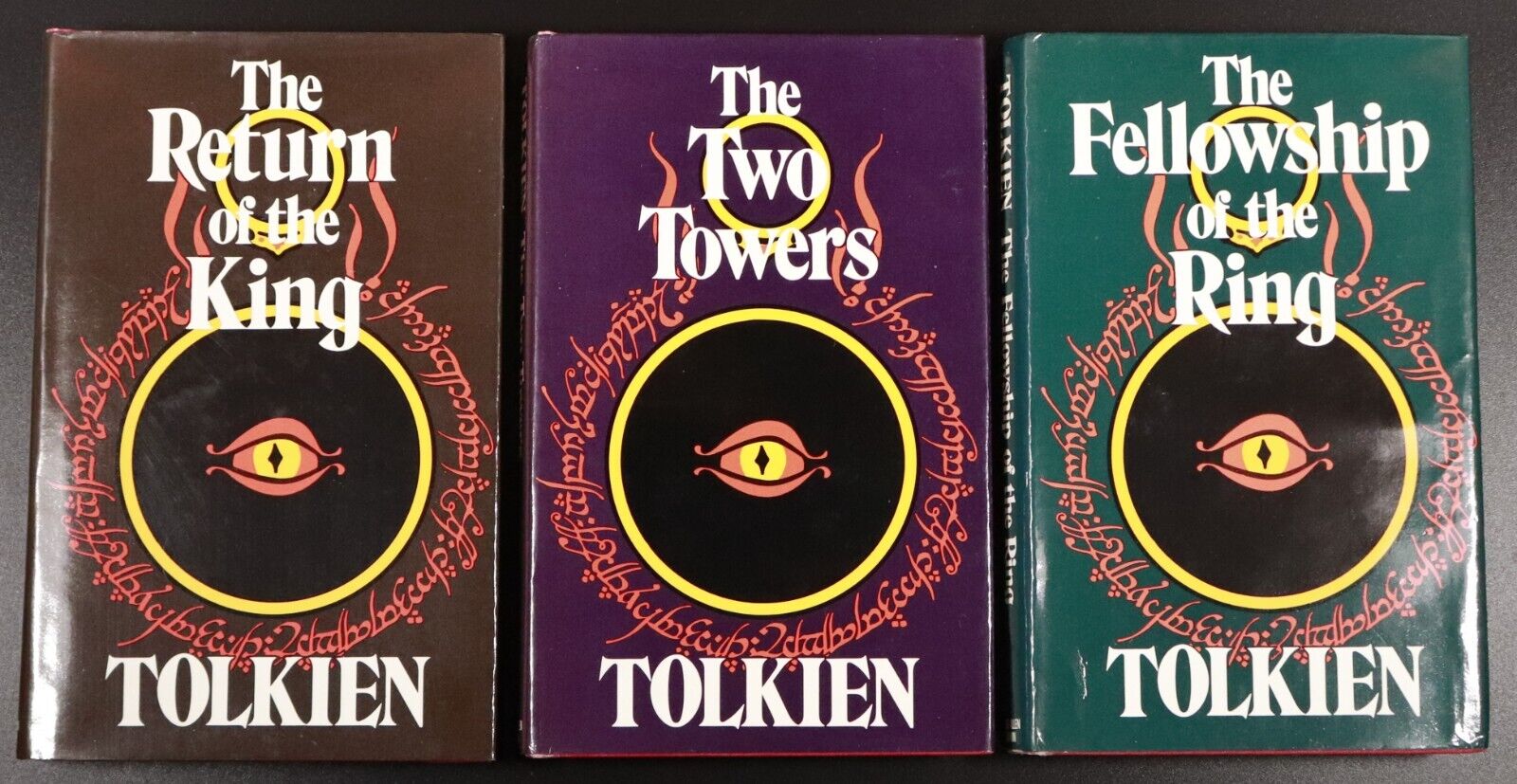 1973 3vol The Lord Of The Rings by J.R.R. Tolkien Fantasy Fiction Book Set