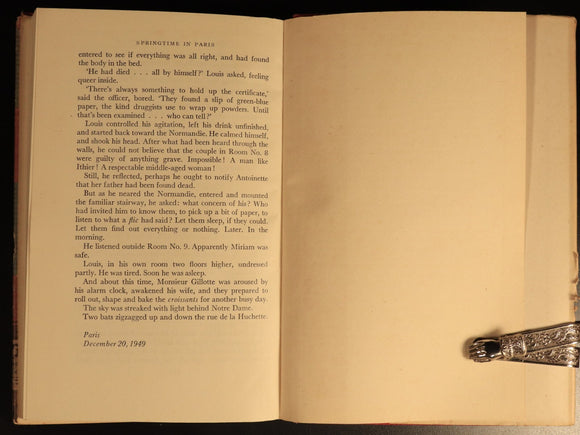 Springtime In Paris by Elliot Paul 1951 Antique French History & Travel Book