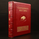 1937-38 The Canadian Record Of Men & Matters Antique Reference Book Leather Bind-1