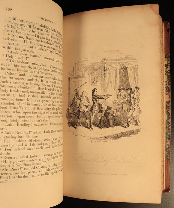 1836 Rookwood: A Romance W. Harrison Ainsworth Antiquarian British Fiction Book