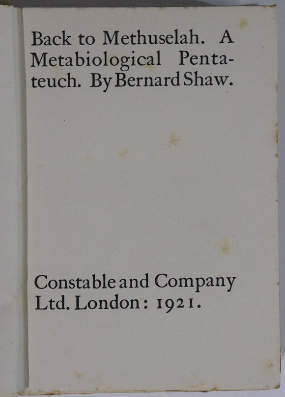 c1920 6vol Collected Works Of Bernard Shaw Literature Book Collection
