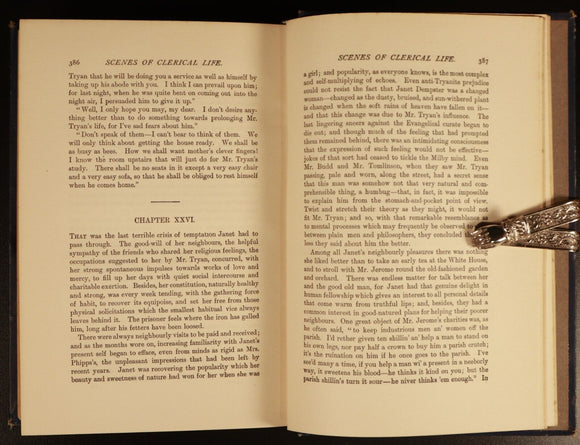 1904 Scenes Of Clerical Life by George Eliot Antique Fiction Book Illustrated