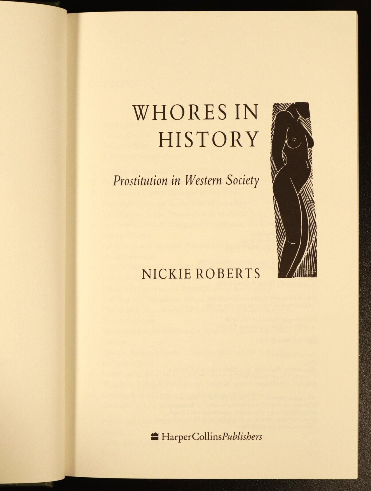 1992 Whores In History Prostitution by Nickie Roberts Cultural History Book