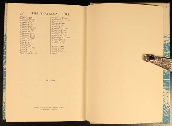 The Trafalgar Roll by RH Mackenzie Military & Maritime Reference Book Facsimile