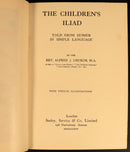 The Children's Iliad by Homer 1925 Antique Fiction Book Prize Leather Binding-6
