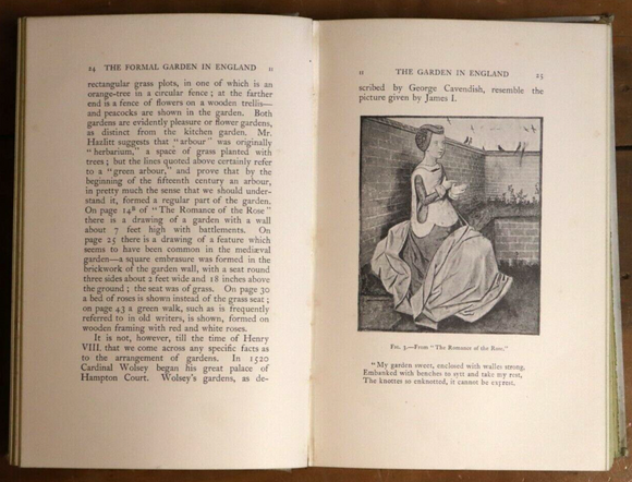 1901 The Formal Garden In England by R. Blomfield Antique Garden Design Book