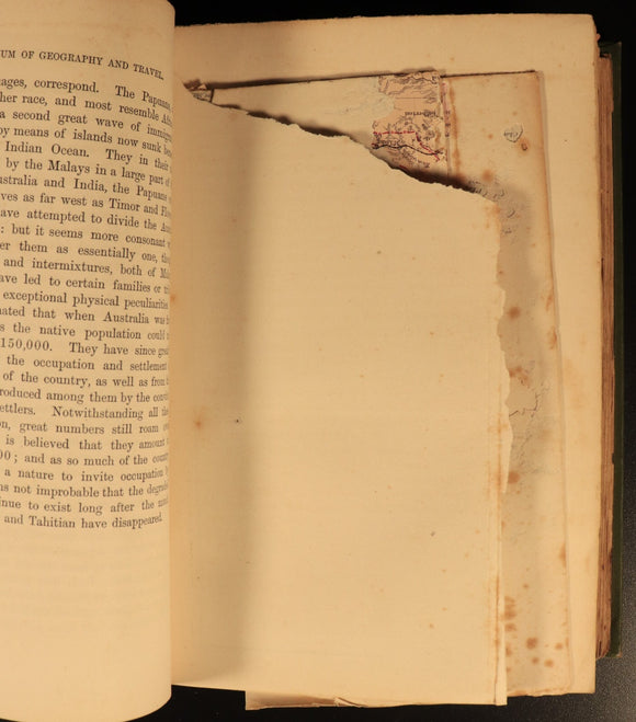 1880 Stanford's Geography & Travel: Australasia Antiquarian History Book Maps