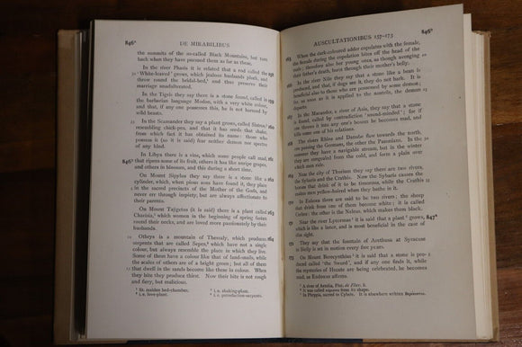 1913 The Works Of Aristotle Vol. VI Opuscula Antique Greek Philosophy Book