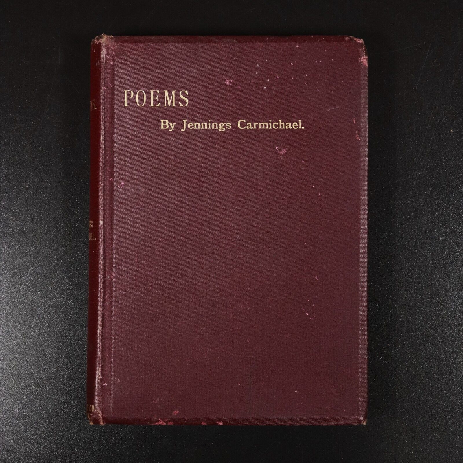 1895 Poems by Jennings Carmichael Antique Australian Poetry Book 1st Edition
