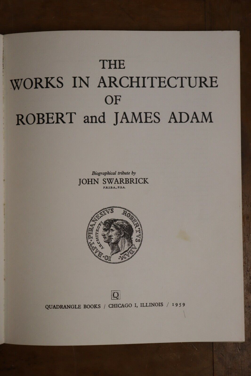 1959 Works In Architecture of R&J Adams Antique Architect Reference Book