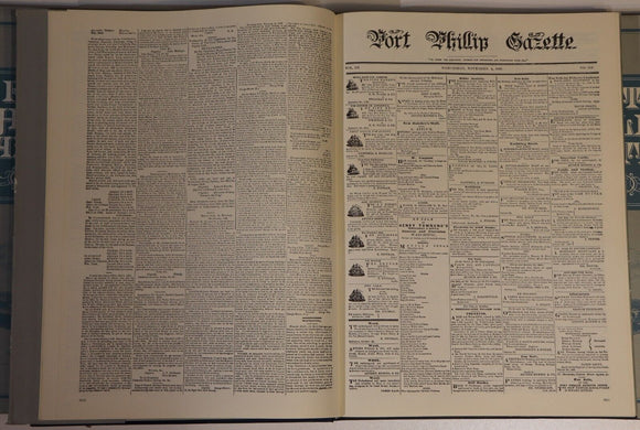 1979 5vol Port Phillip Gazette 1838 to 1841 Australian Newspaper History Books