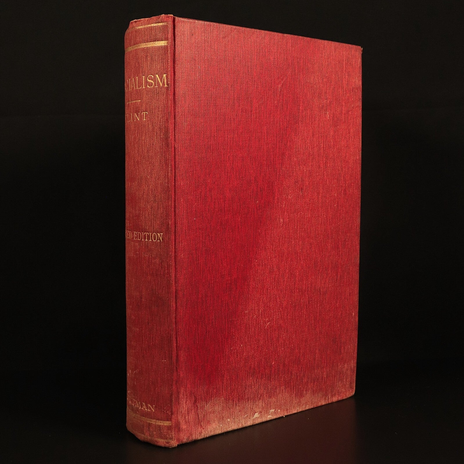 1908 Socialism by Robert Flint Antique Political Reference & Theory Book