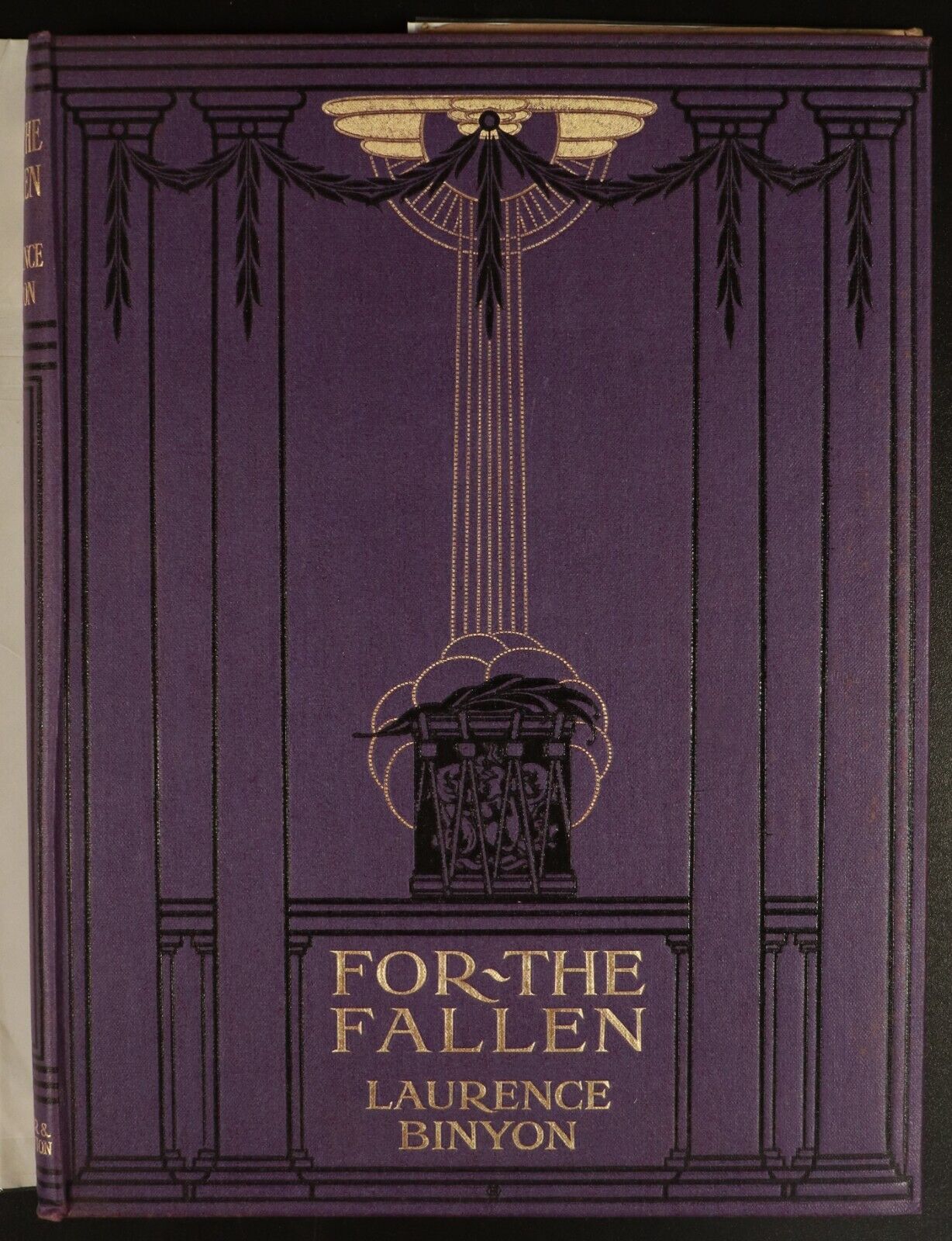 c1917 For The Fallen & Other Poems by Laurence Binyon 1st Ed Antique Poetry Book - 0