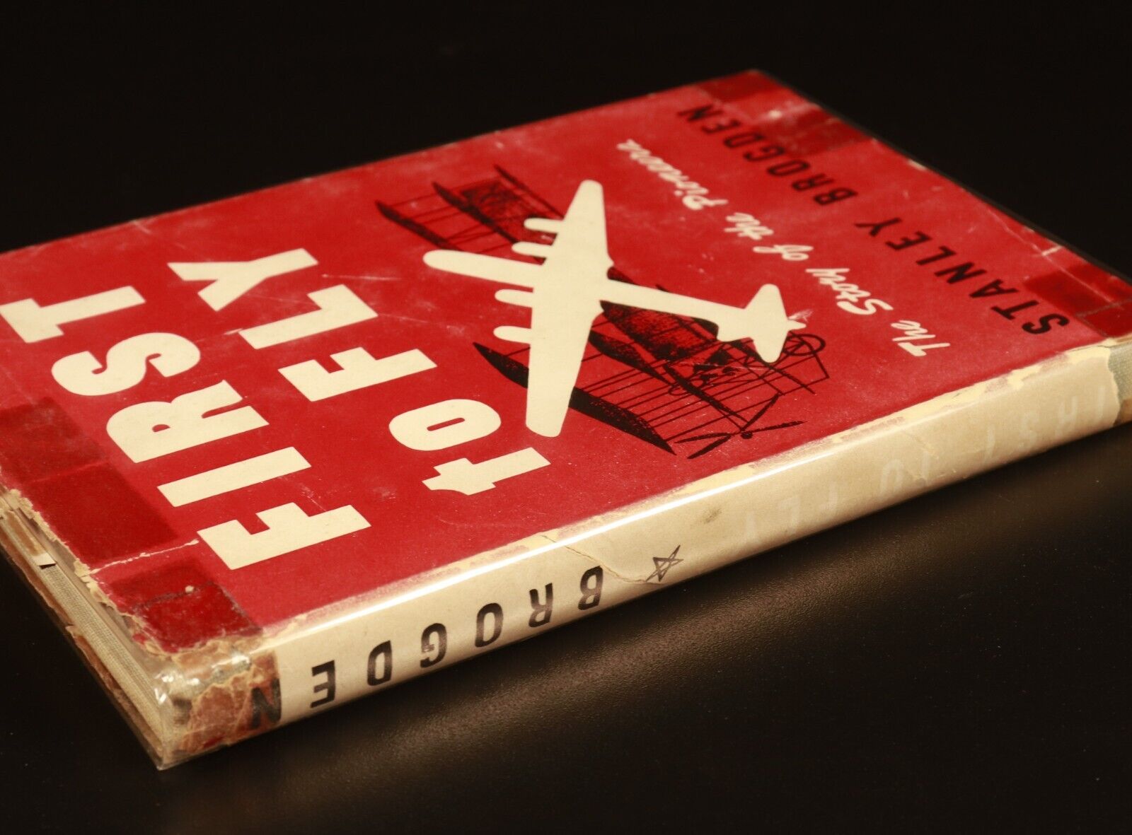 c1936 First To Fly: Story Of Pioneers by Stanley Brogden Aviation History Book - 0