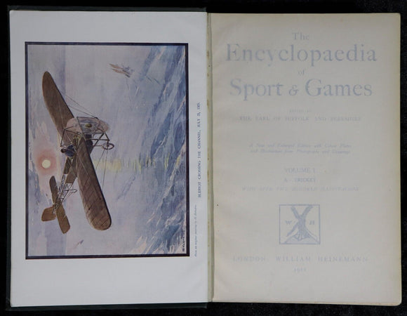 1911 4vol The Encyclopaedia Of Sport & Games Antique Book Set