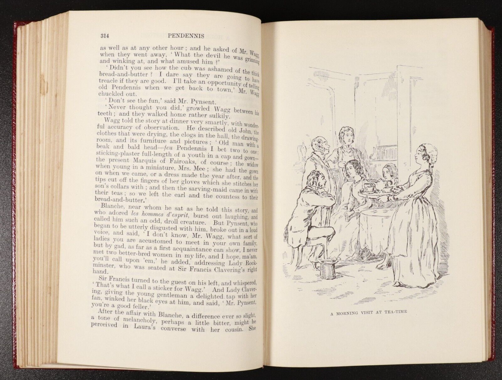 c1920 The History Of Pendennis by W.M. Thackeray Antique Fiction Book