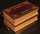 1845 Proper Lessons & Common Prayer Miniature Bible 2vol Set Antique Books-4