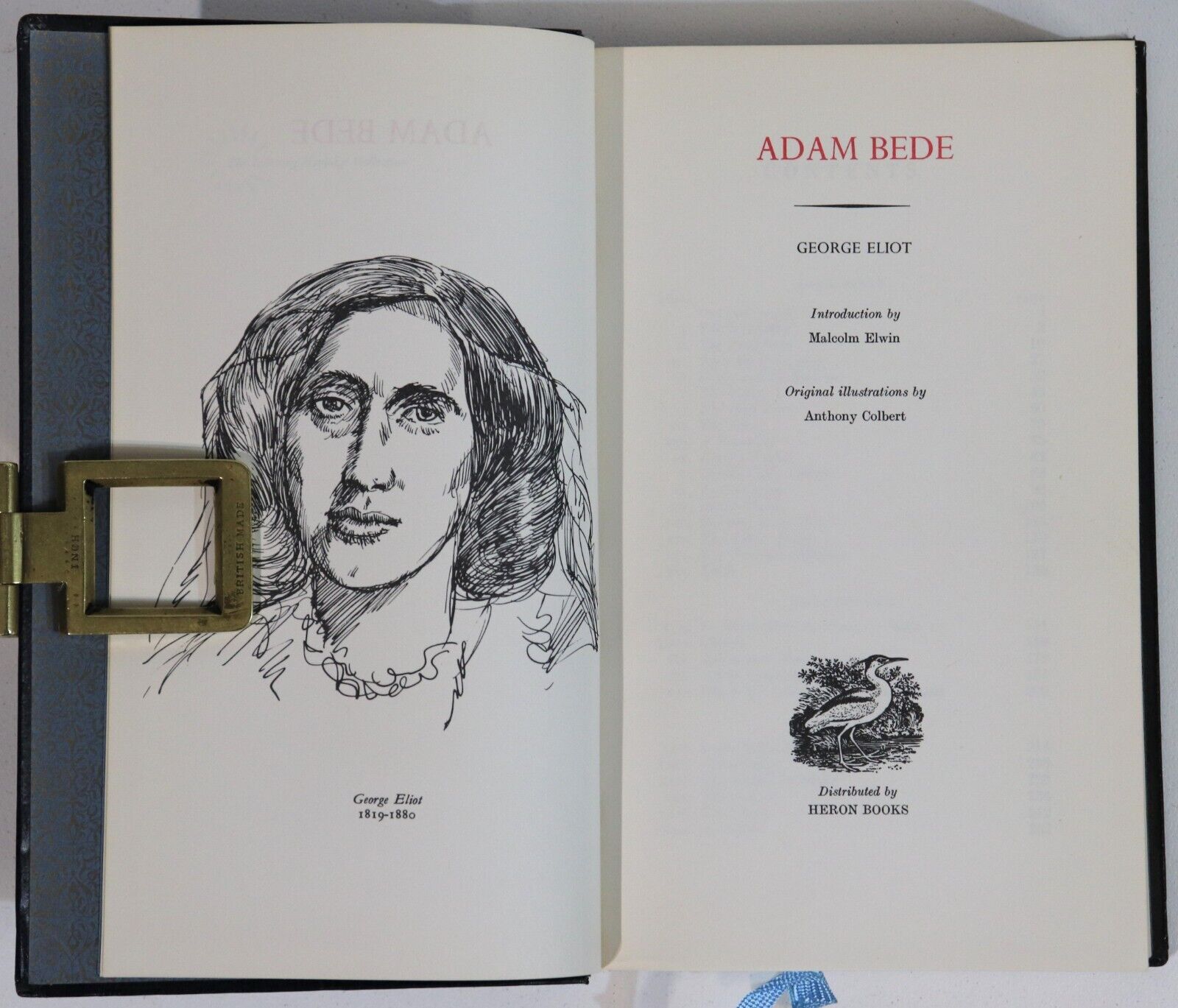 c1968 Adam Bede George Eliot Classic Literature Fiction Book Heron Books Book