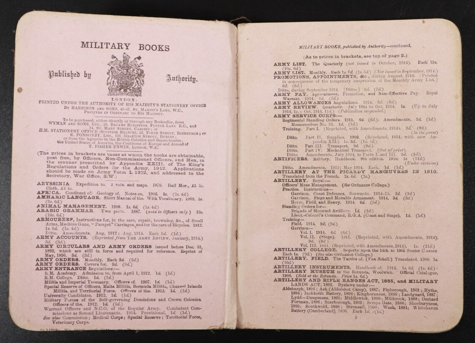 1914 Manual Of Map Reading & Field Sketching Antique WW1 British Military Book