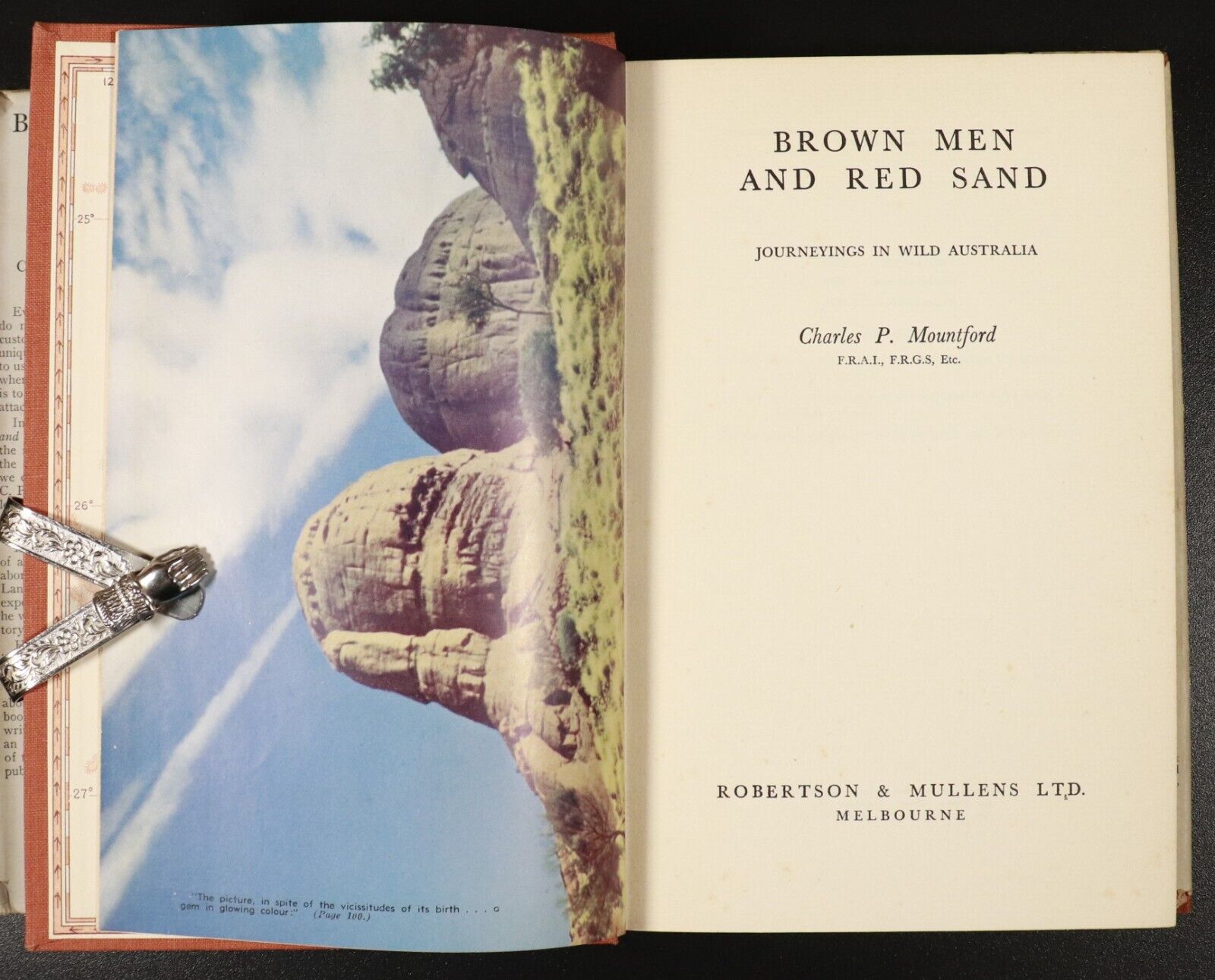 1951 Brown Men & Red Sand by C.P. Mountford Australian Indigenous History Book