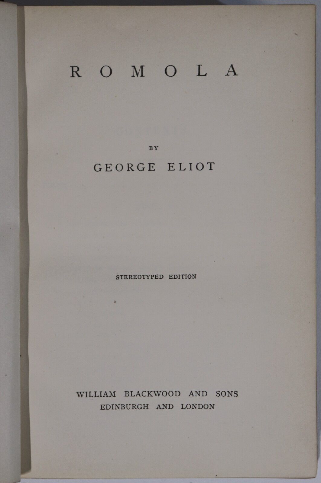 c1880 5vol George Eliot's Novels Antique English Fiction Book Collection