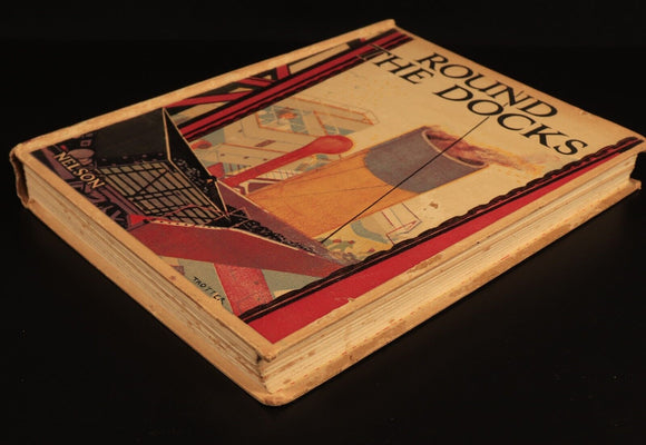 c1940 Round The Docks by GE Hopcroft Antique Maritime Theme Children's Book