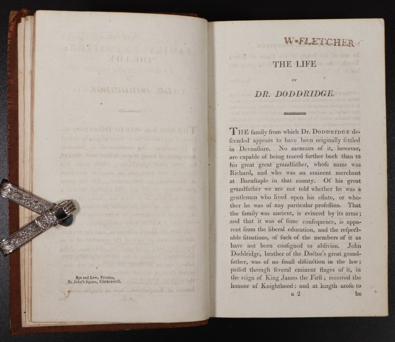 1805 The Family Expositor by P. Doddridge Antiquarian Theology Book Vol 1.