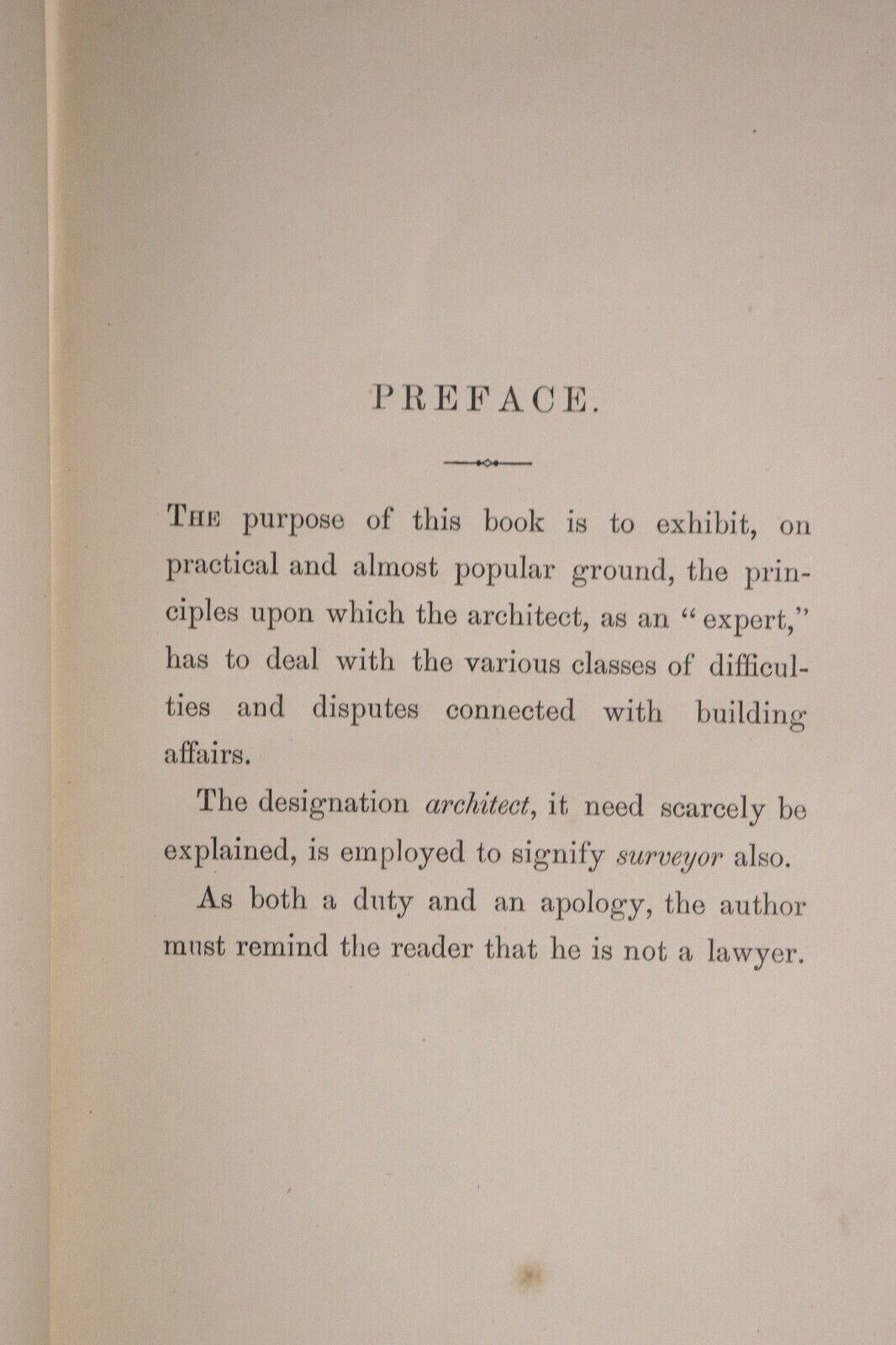 1886 The Consulting Architect by Robert Kerr Antique Architecture Reference Book